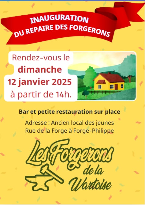 Inauguration du repaire des Forgerons