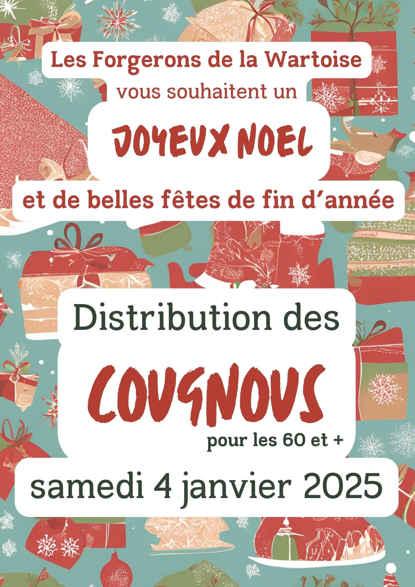 Distribution des cougnous